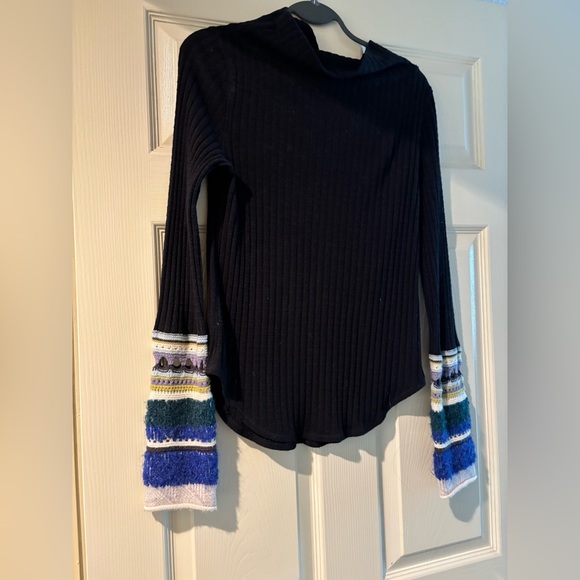 Free People Ribbed Crochet Long Sleeve - Picture 5 of 5